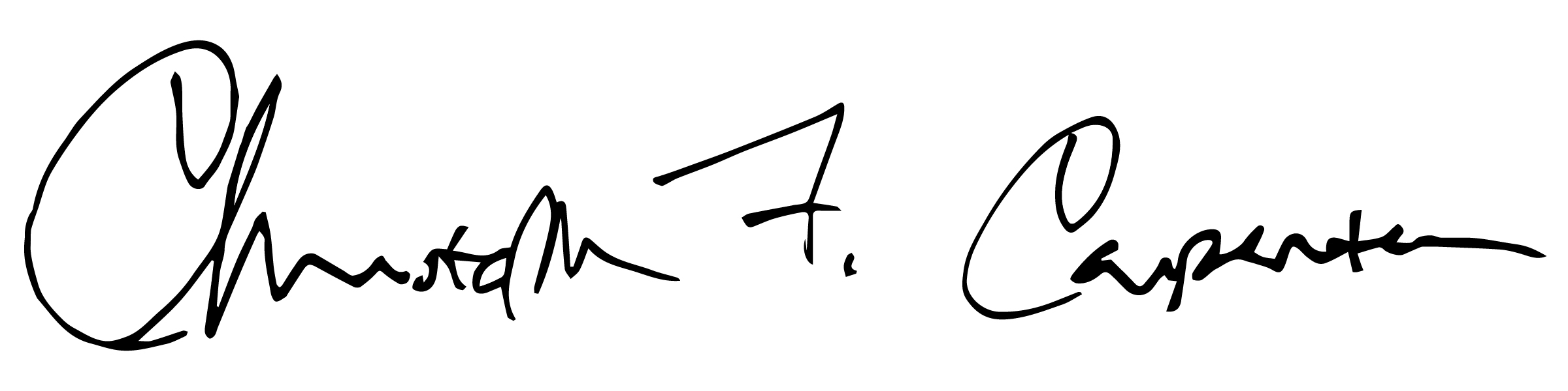 An image of Dean Carpenter's signature