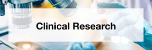 An image that says Clinical Research