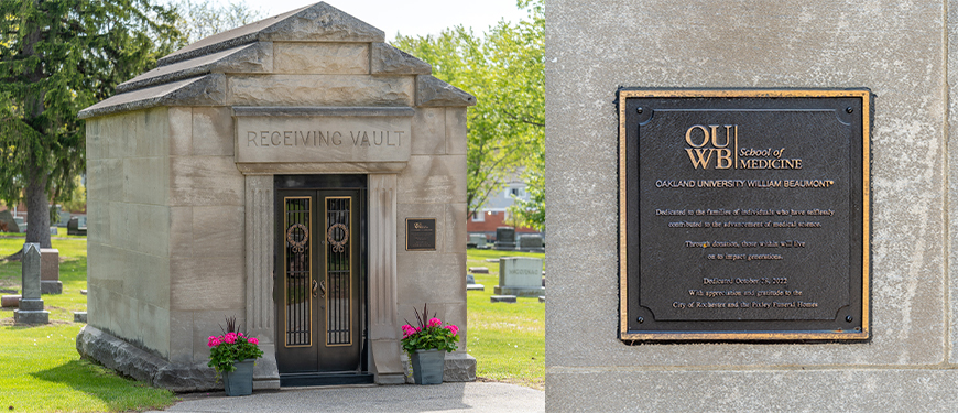 The OUWB Mausoleum and Receiving Vault