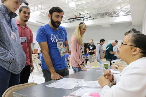 An image from the poverty simulation
