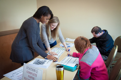 An image of a bone marrow drive sign-up