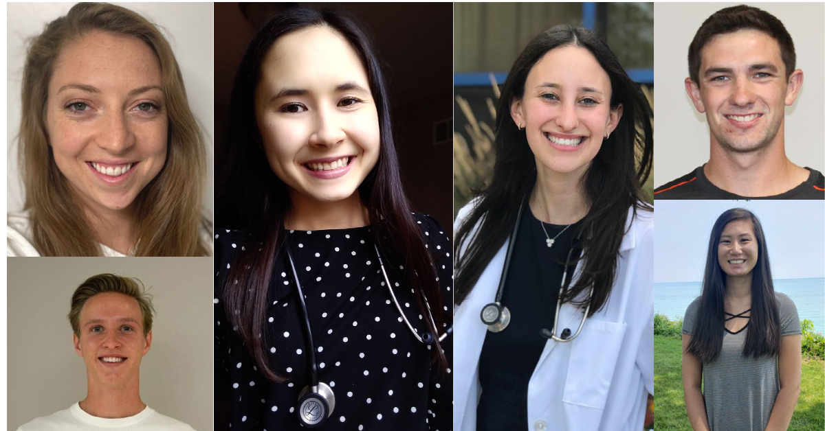 An image of the six students