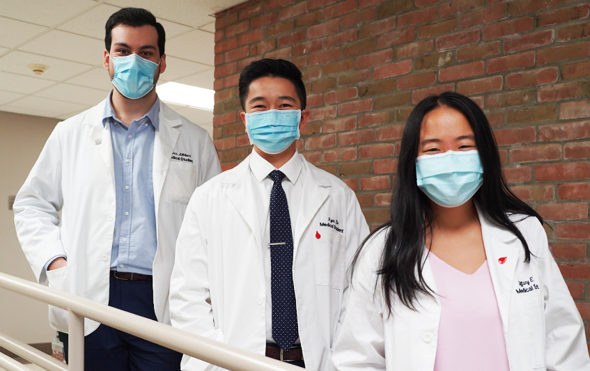 An image of the group of students