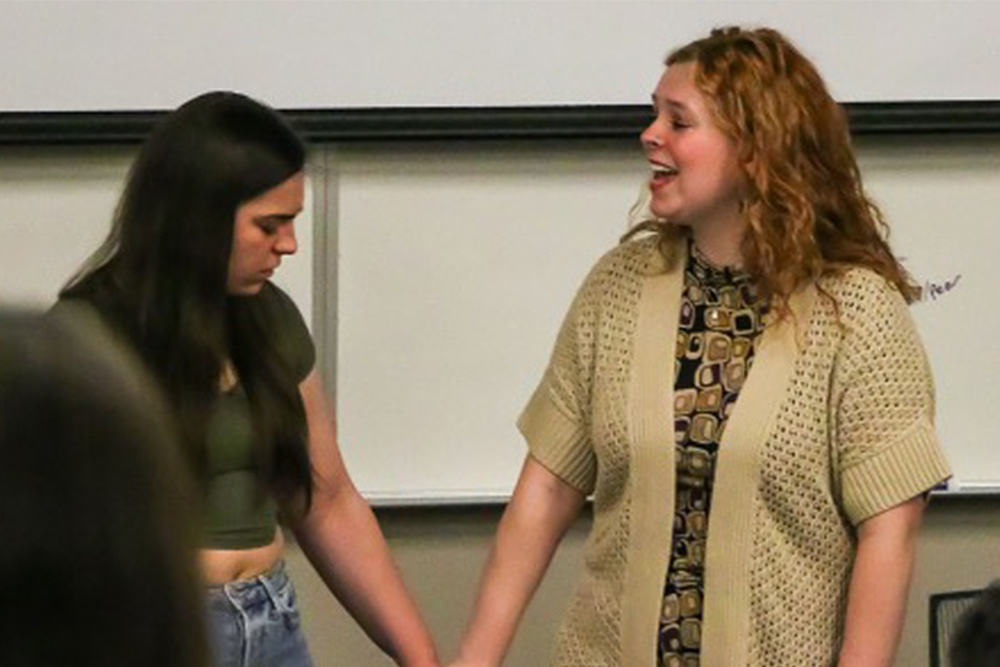 An image of students performing