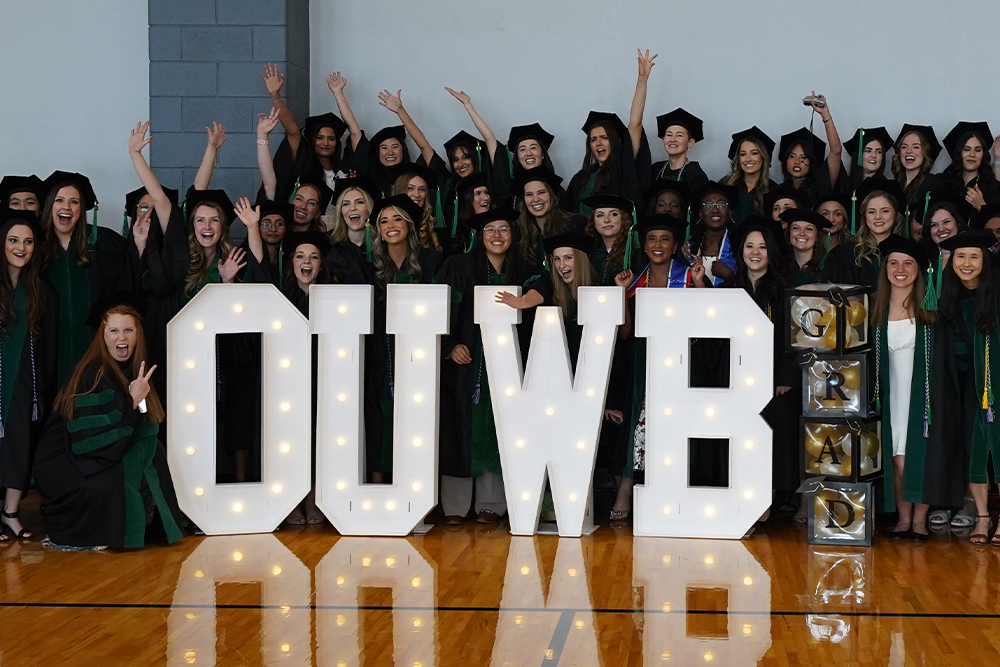 An image of students at the 2024 commencement