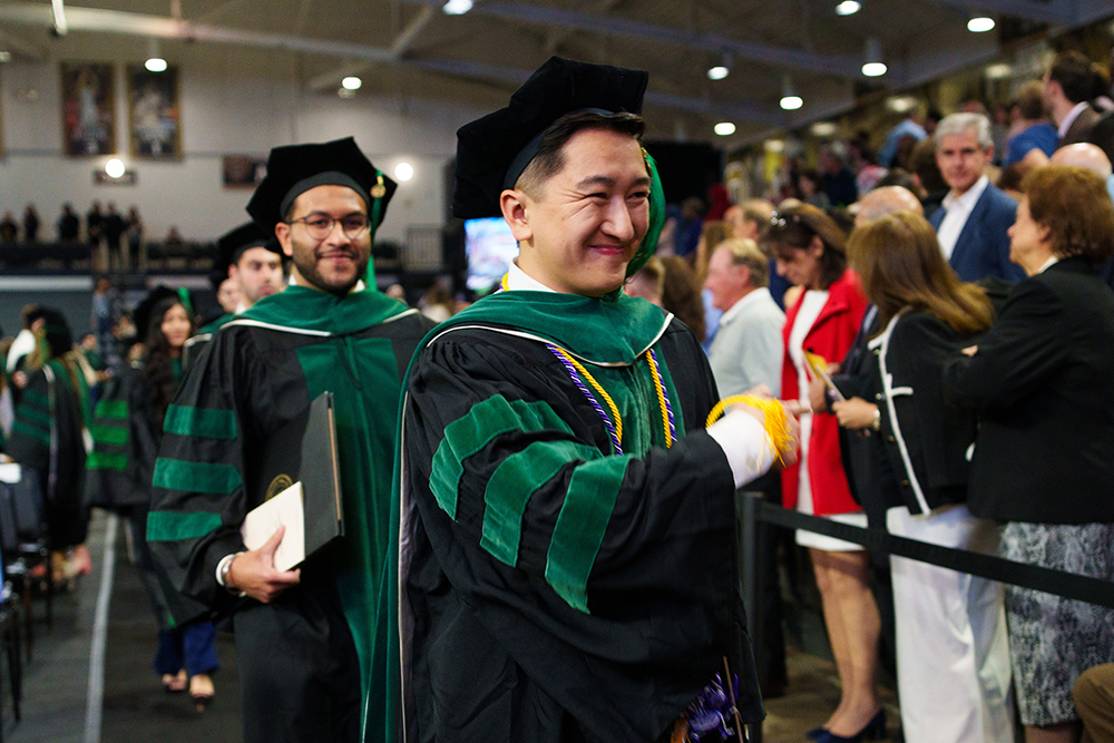An image of Dr. Ko at commencement