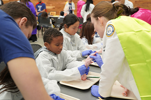An image of an area youngster at the Reach Out to Youth event