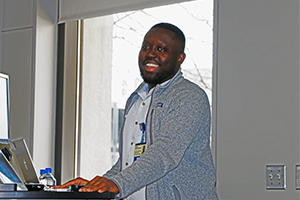Salim Abdul-Razak during his presentation