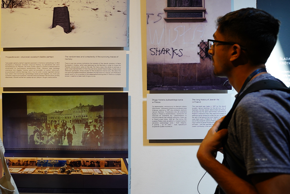An OUWB student at the Galicia Jewish Museum