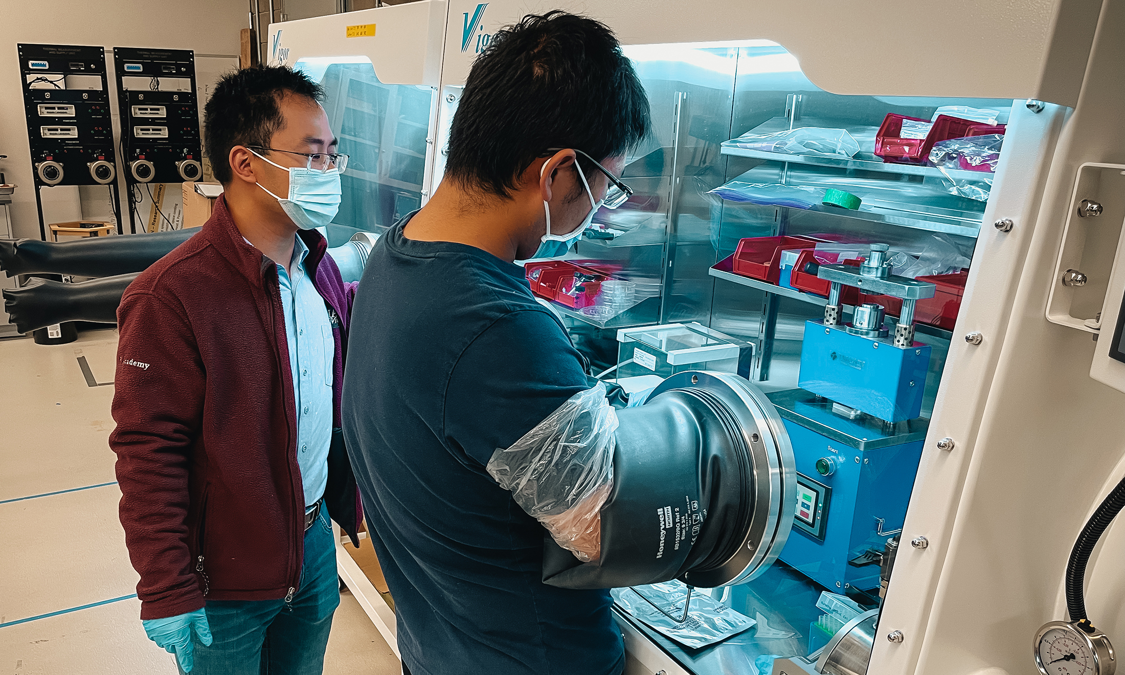 People working in a lab