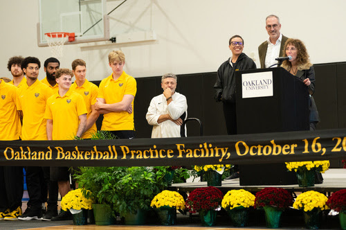 Opening Ceremony of Basketball Practice Facility