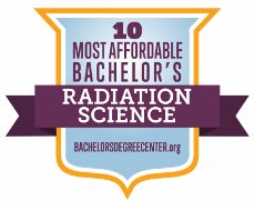 10 Most Affordable Bachelor's Radiation Science Bachelors degree cetner.org award graphic