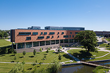 aerial view of the Human Health Building