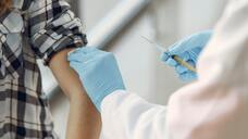 A person getting a vaccination