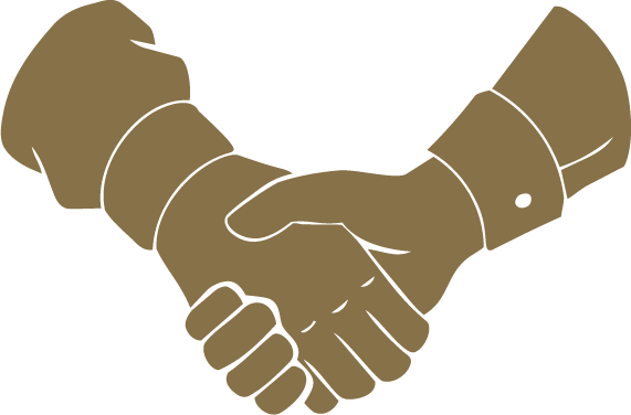 Icon of two hands shaking