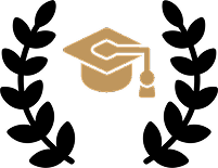 icon with leaves around a golden cap