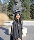 Yamini Pemmasani in a graduation cap and gown