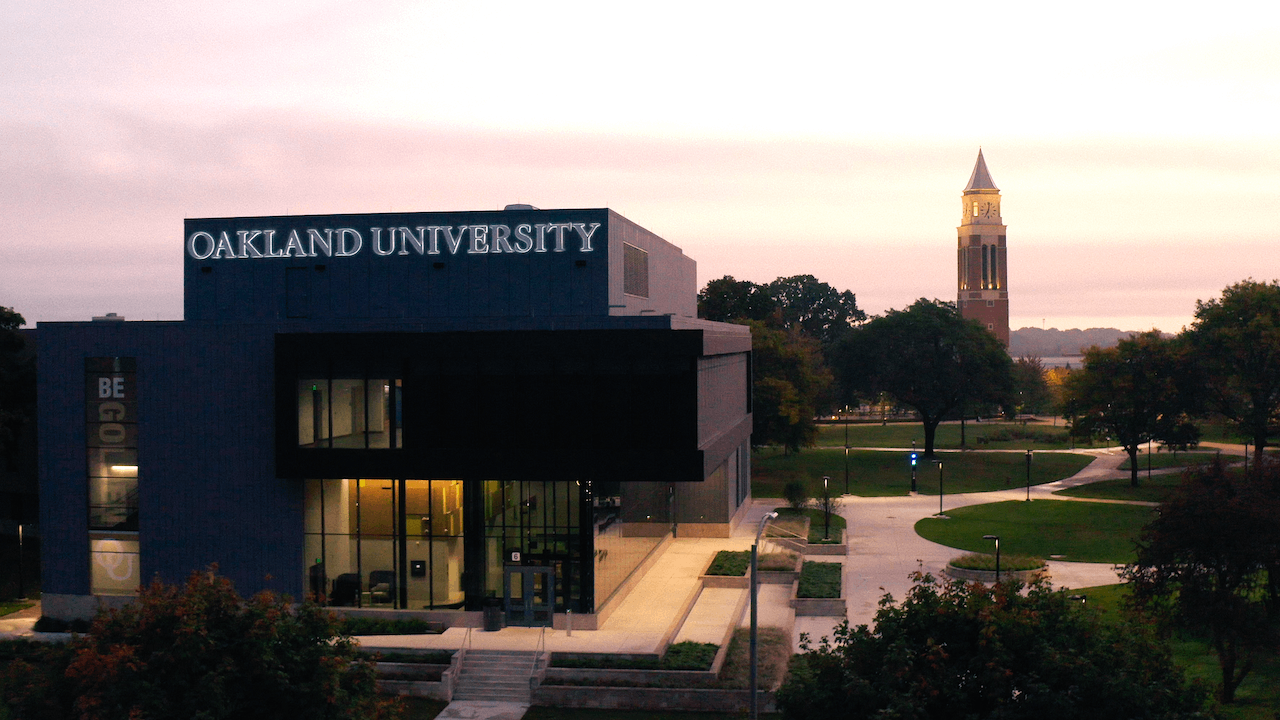 Campus photo at sunrise